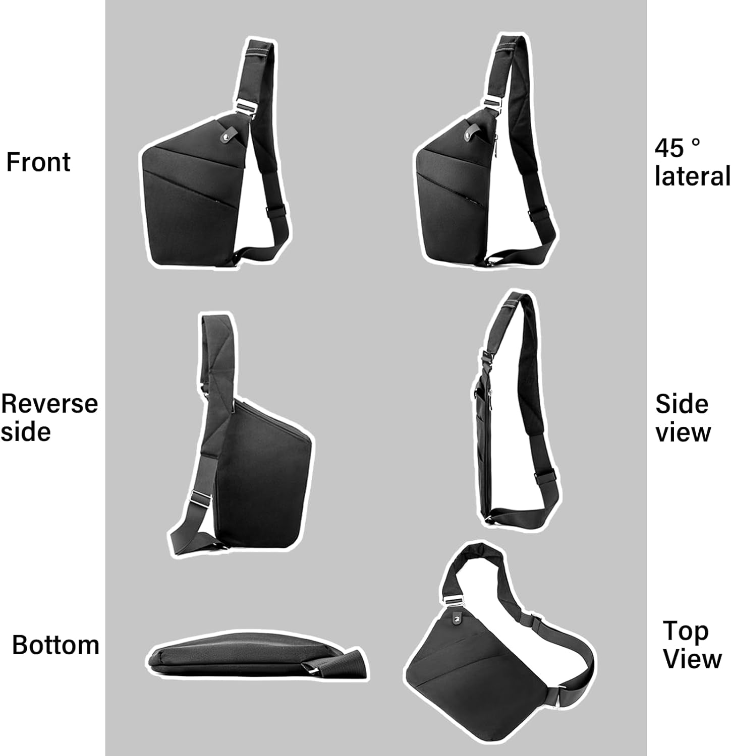 Sling Bag,North Carry Slim Sling Bag,Anti-Theft Waterproof Shoulder Bag Backpack