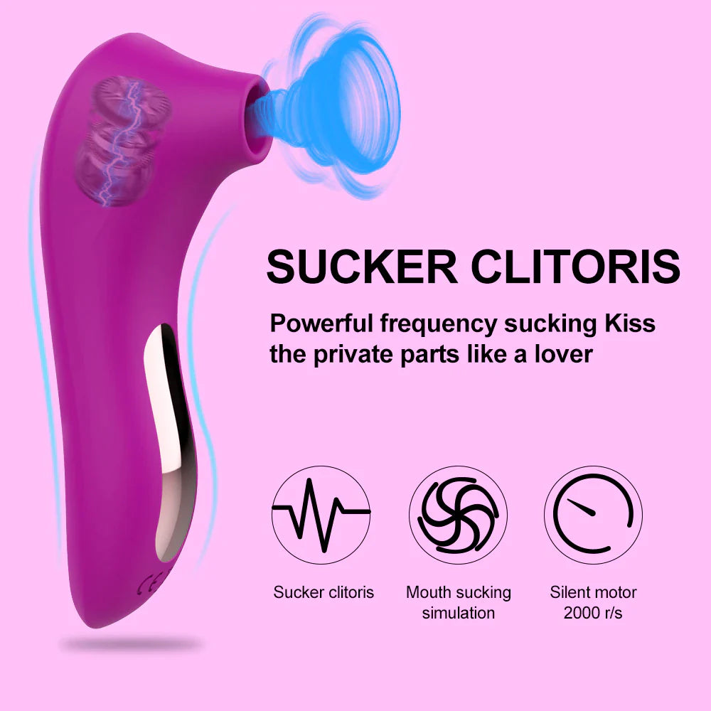 Clitoral Vacuum Stimulator and Vibrator for Women