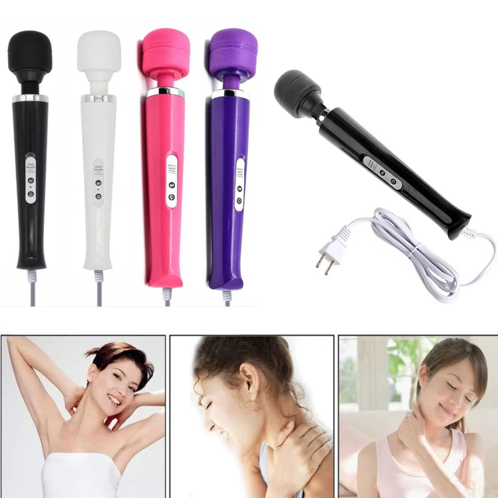 Professional Wired Massager with 10 Speed Settings for Full Body Muscle Relaxation