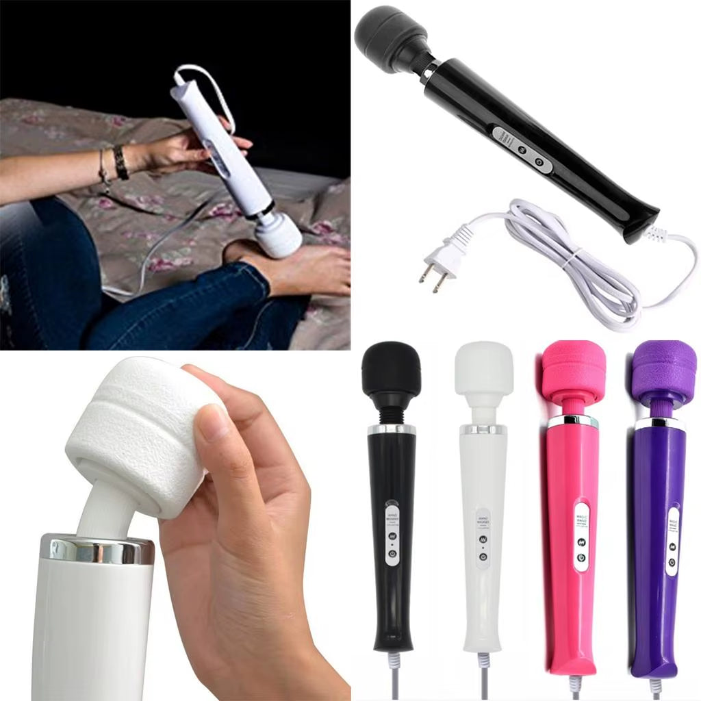 Professional Wired Massager with 10 Speed Settings for Full Body Muscle Relaxation