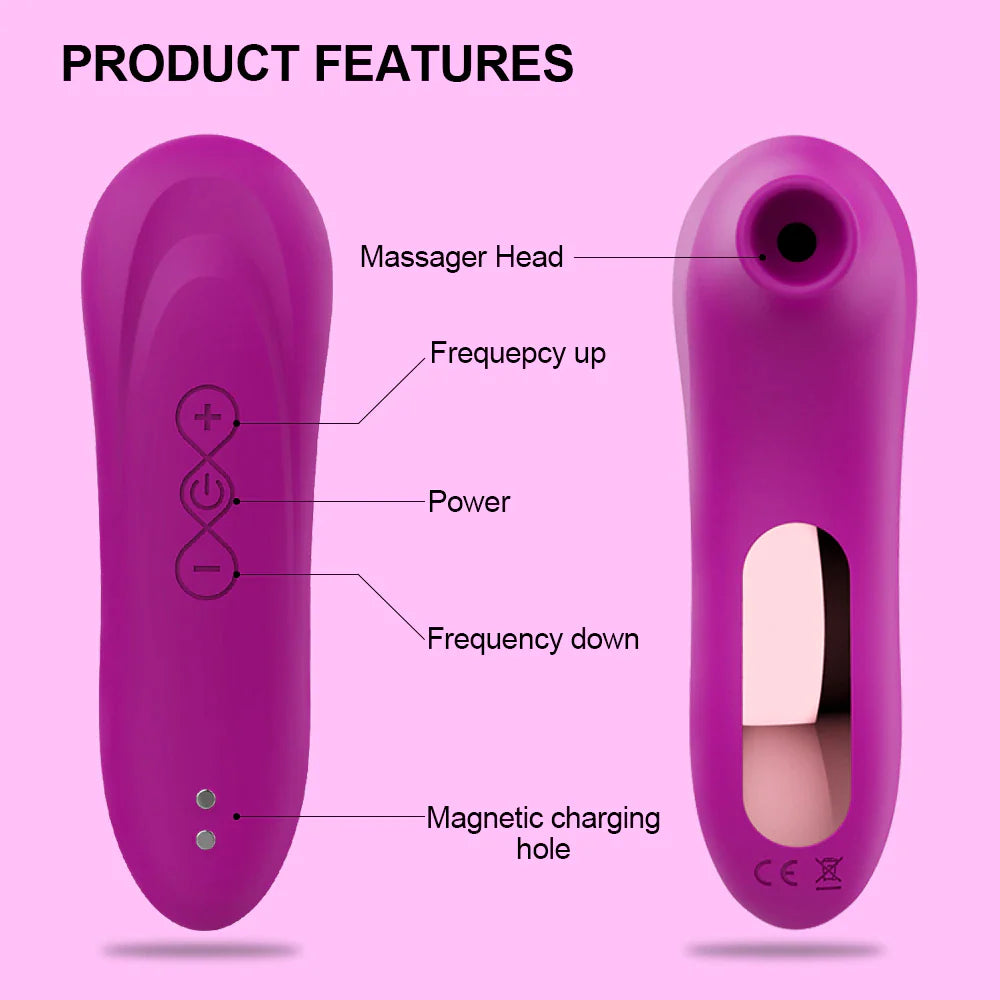 Clitoral Vacuum Stimulator and Vibrator for Women